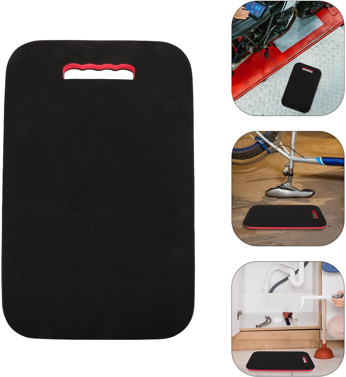Comfortable Sponge Kneeling Pad with Adjustable Fit for Mechanics and DIY Enthusiasts, Protective Knee Cushion for Home Maintenance and Camping, Sturdy Folding Working Mat