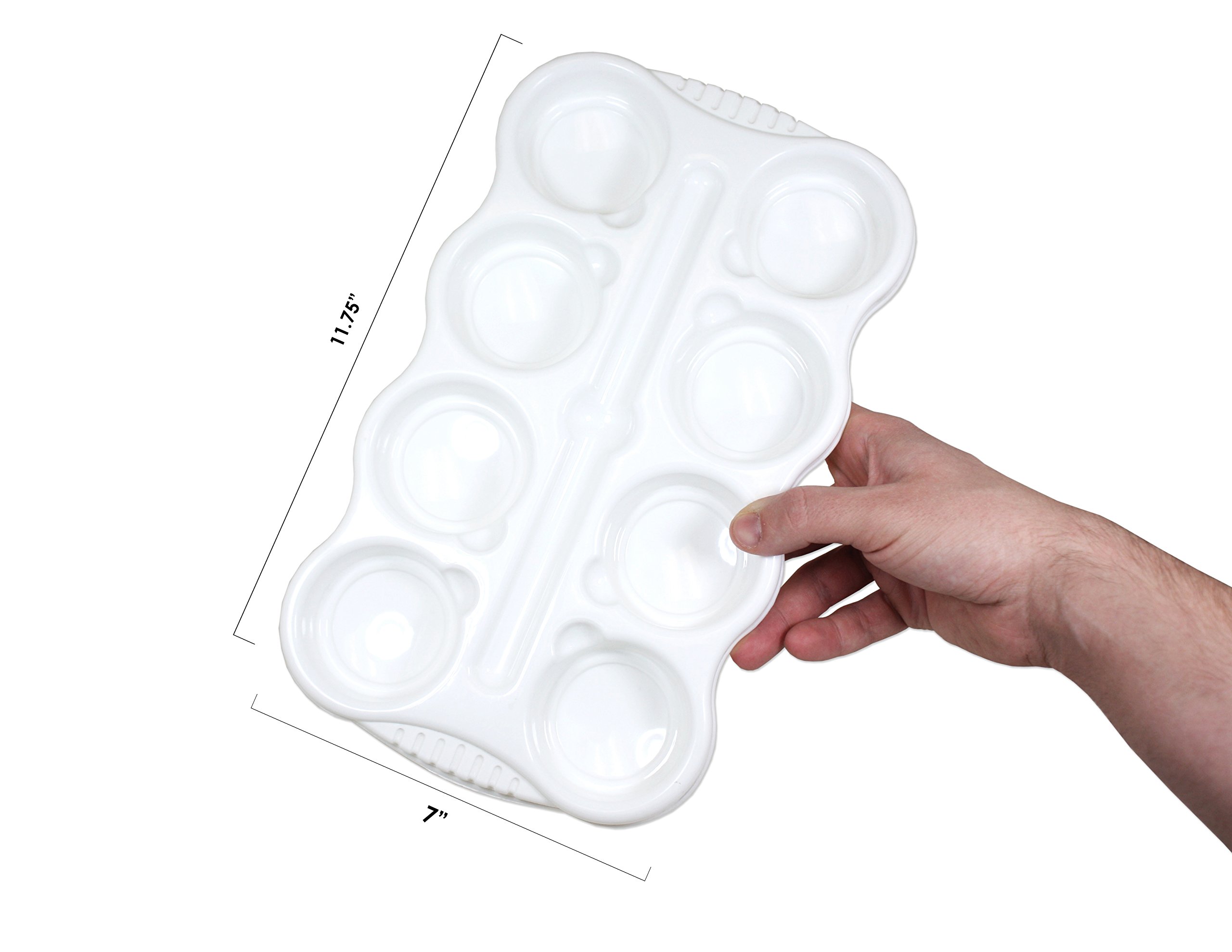 Sargent Art 22-9801 8 Well Palette with Brush Recess