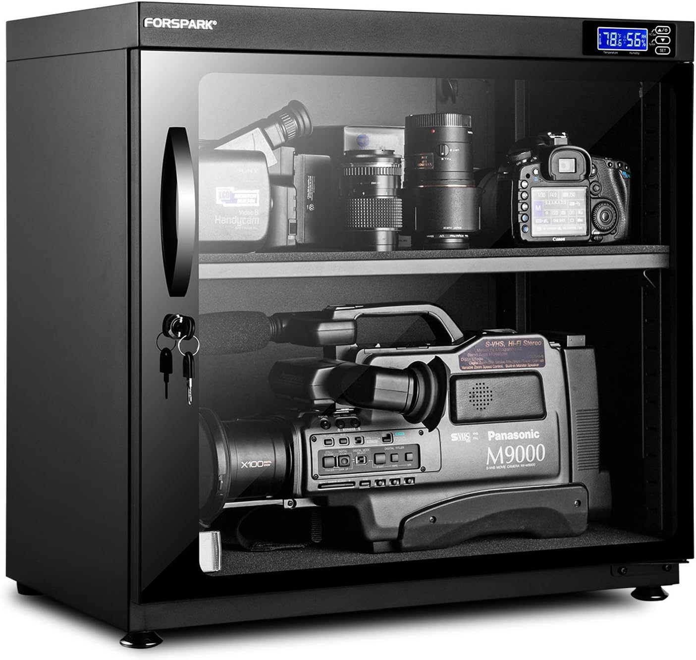 FORSPARK Camera Dehumidifying Dry Cabinet 15W 120L - Noiseless and Energy Saving - for Camera Lens and Electronic Equipment Storage