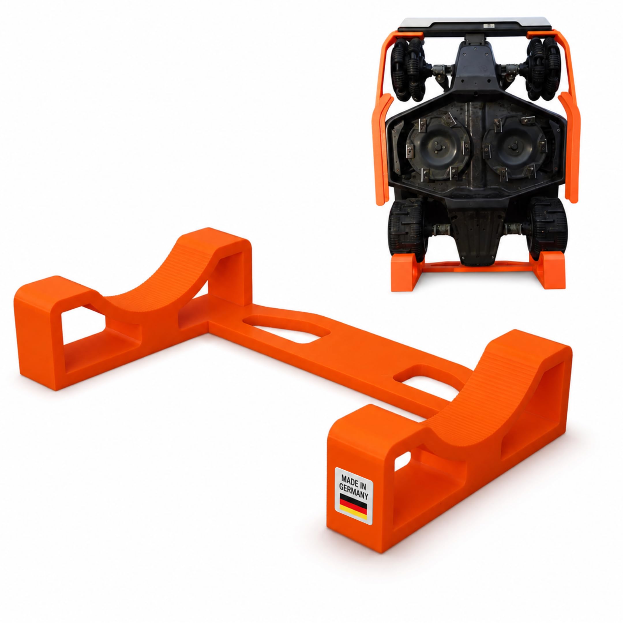 Pro Maintenance Device Compatible with Mammotion Luba 1 & Luba 2 Wash Level Cleaning Device for Easy Maintenance, Made in Germany (Orange)