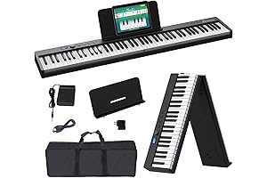 Folding Piano Keyboard 88 Key: Portable Musical Keyboard for Beginners
