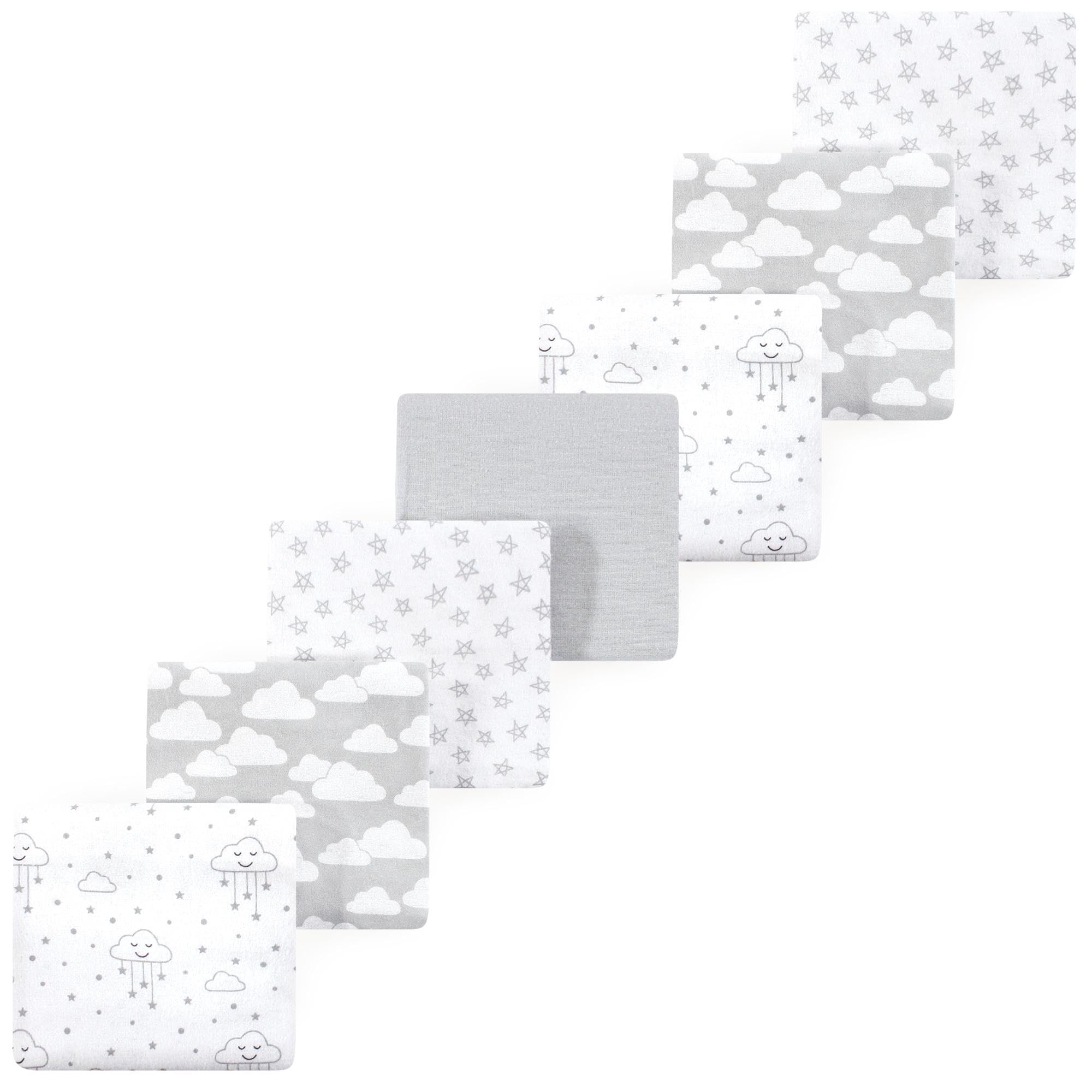 Luvable Friends Little Treasure Flannel Receiving Blankets 7pk