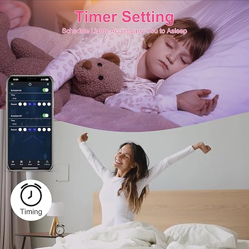 Miniatura 4 de Kit de retroiluminación LED para TV con control remoto y aplicación, 13.1 pies adecuado para monitor de TV de 45 a 60 pulgadas, tira de luces LED