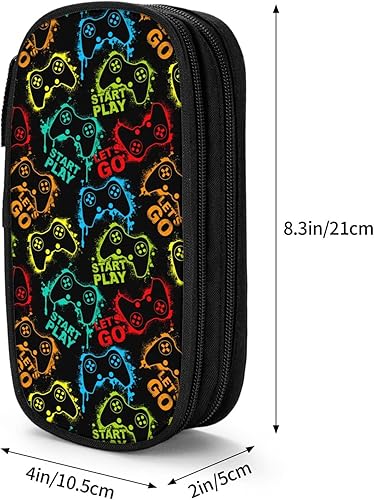 Miniatura 3 de YETTA YANG Caja de lápices de videojuegos para portalápices Suministros de oficina de gran capacidad grande