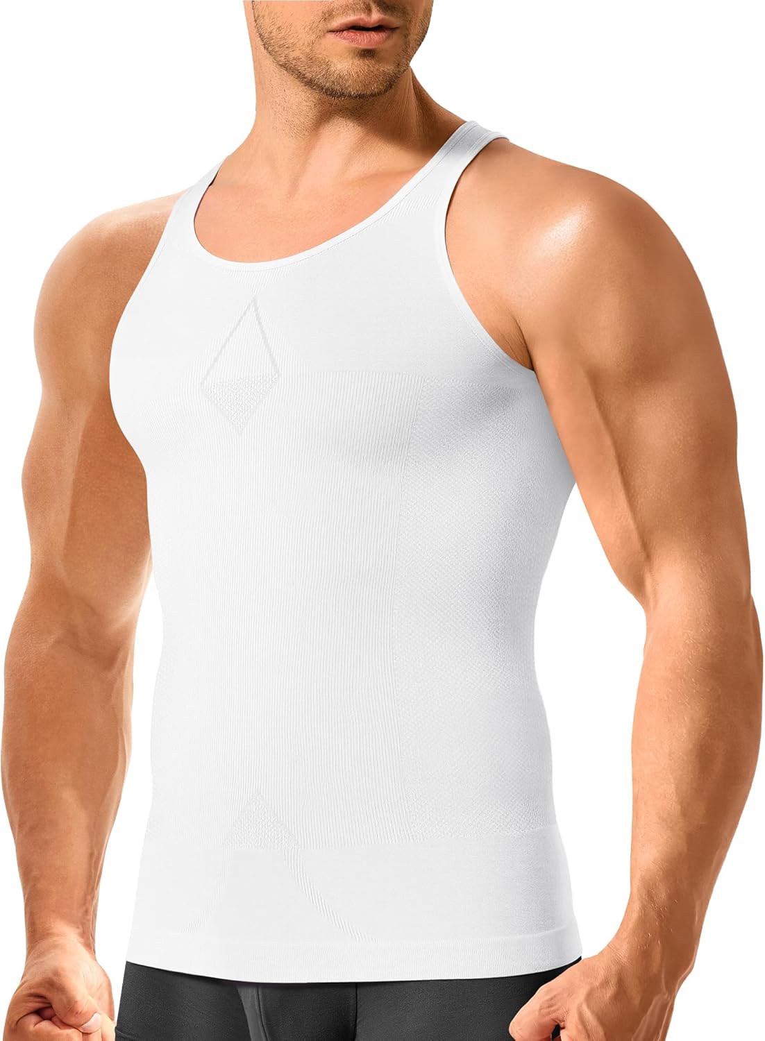 Eleady Gynecomastia Compression Shirt Men Vest Mens Shaper Tank Top Slimming Undershirt Sleeveless Round Neck