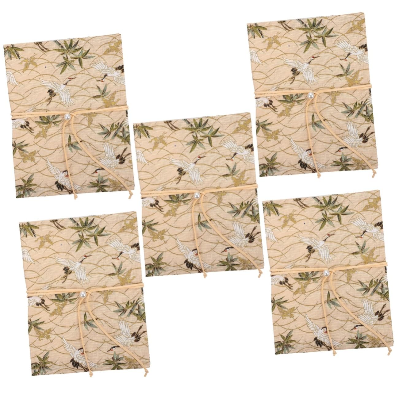 TEHAUX 5pièces Couverture De Décoratif Protège Ajustable Avec Motif De Dorée Étui Pratique Pour Notebooks Et Journaux Format