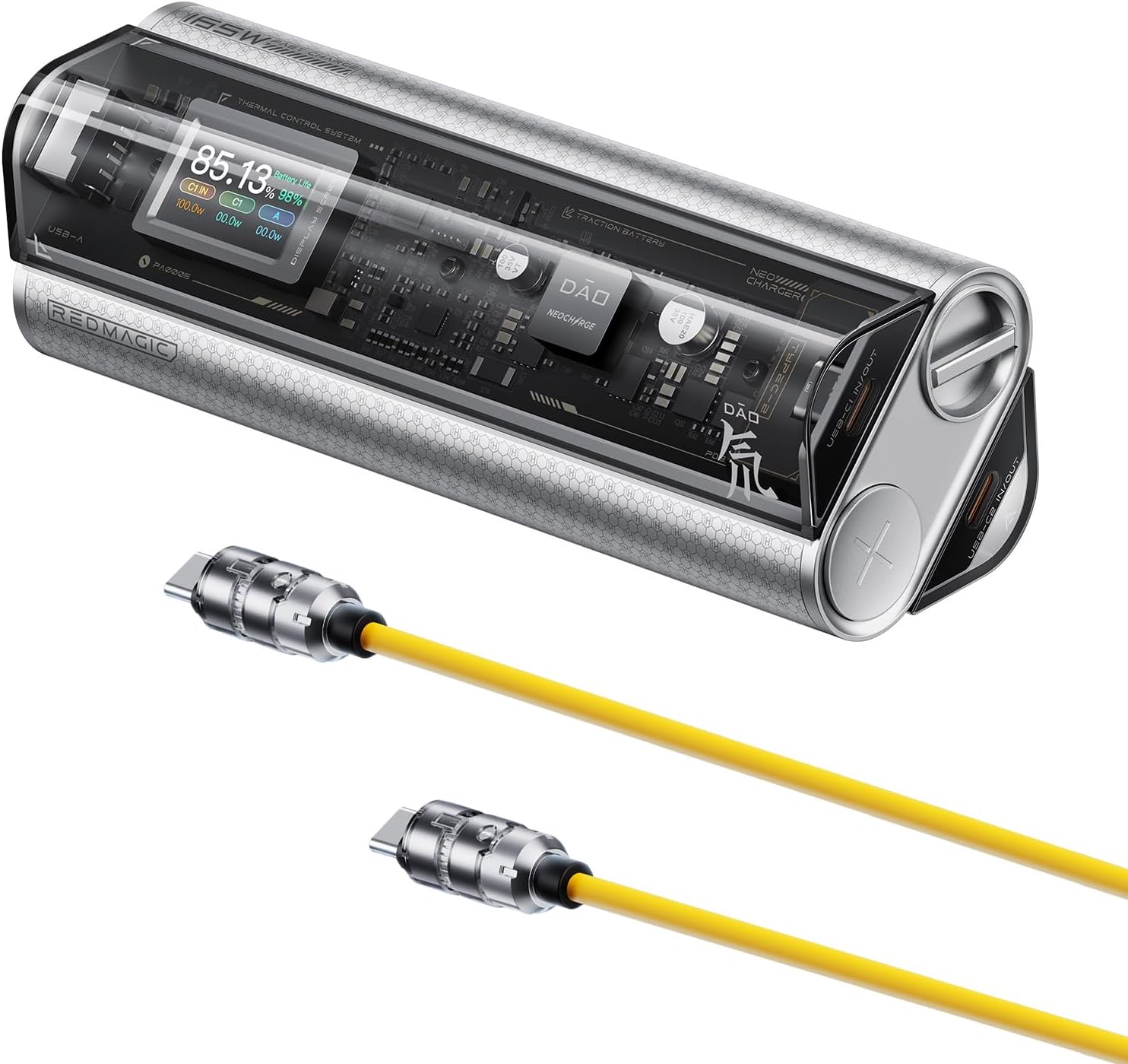 RedMagic Power Bank, 140W 20,000mAh/72Wh Laptop Portable Charger with Smart Digital Display, 165W Total Output Camping Large Battery Pack for Samsung, iPhone 16/15 Series, Steam Deck, MacBook Pro/Air