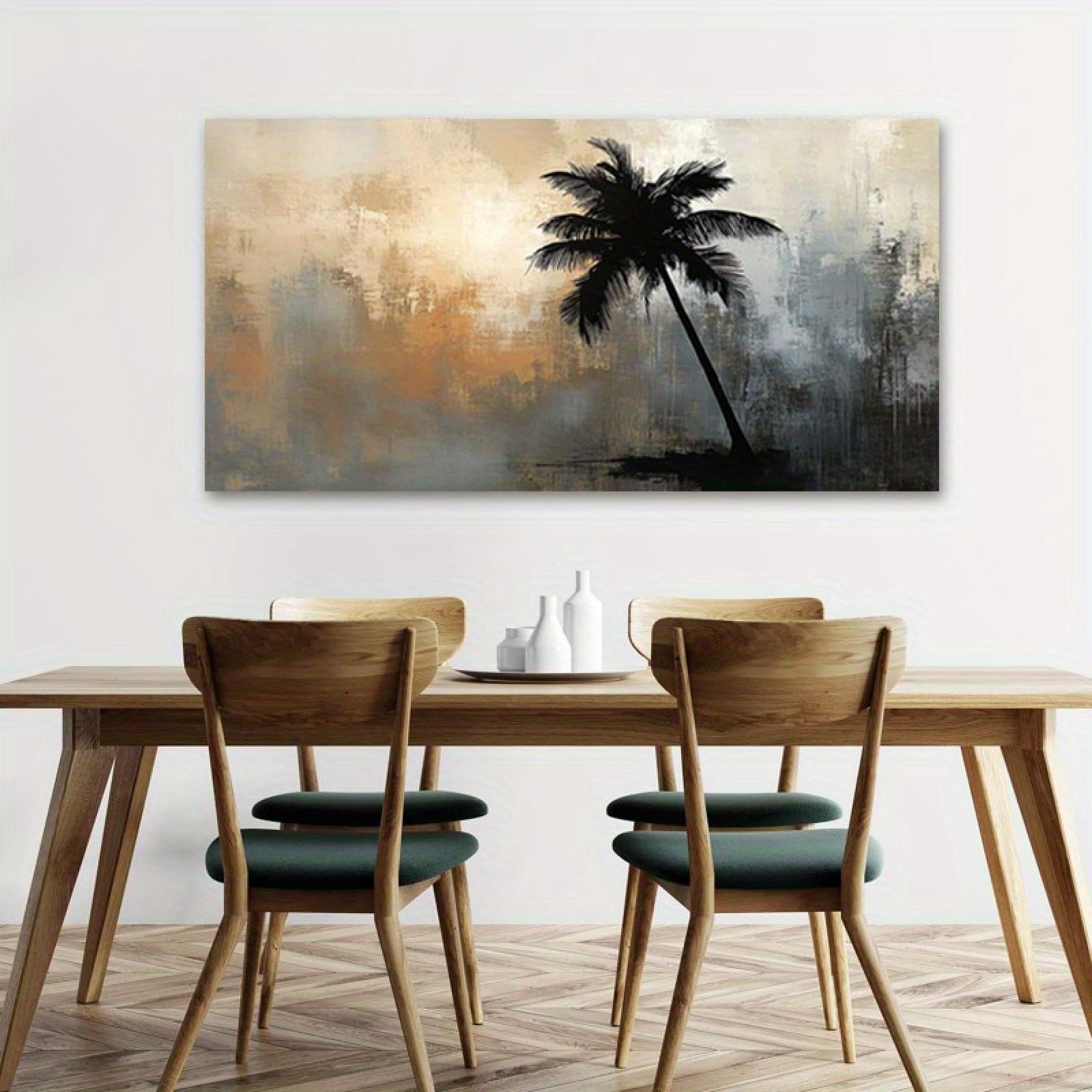 Toile murale palmier avec cadre intérieur haut de gamme - 8