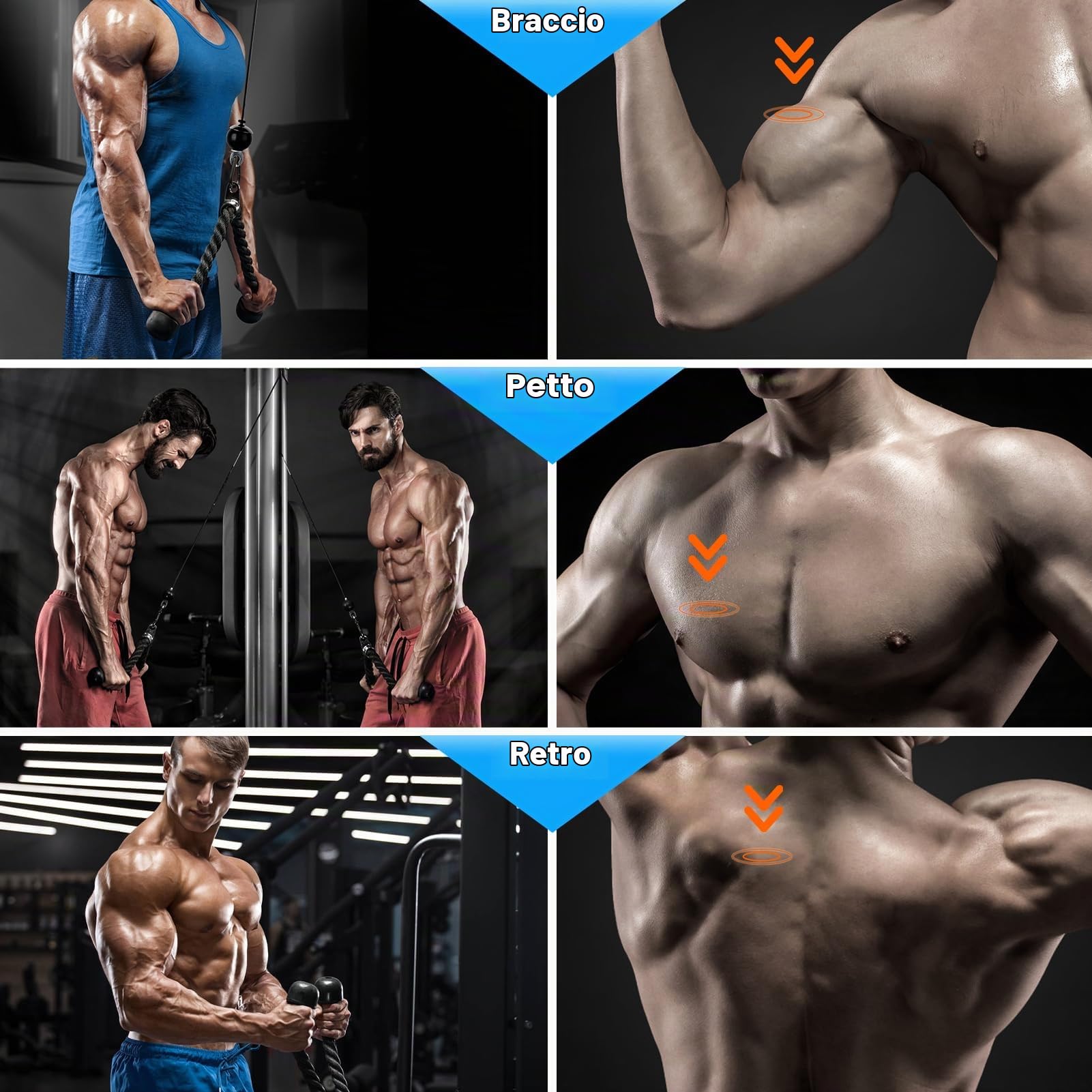 Puleggia Palestra, LAT Machine Carrucola Palestra con Cavo Palestra Casa Multifunzione Cavi Palestra Home Gym Accessori per Macchine Fitness