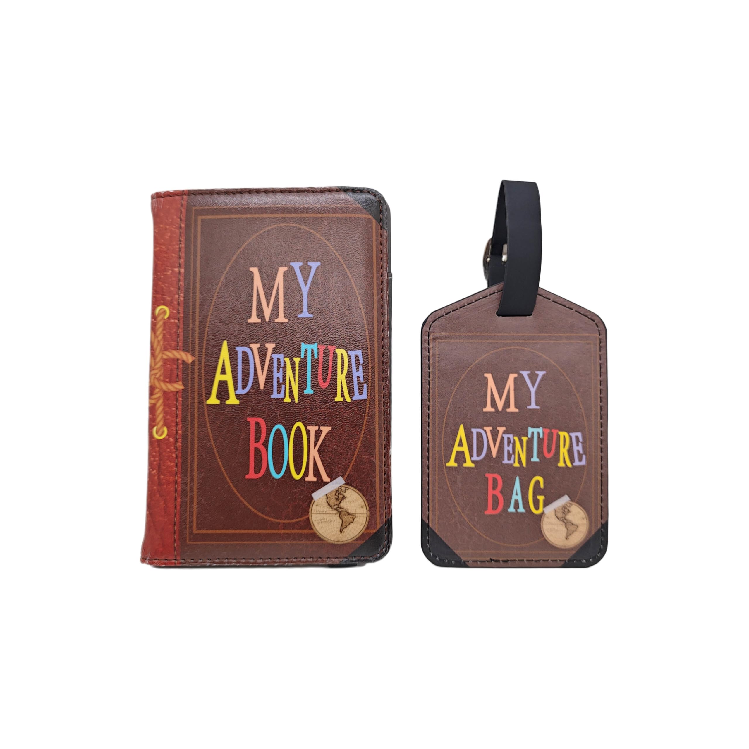 My Adventure Book Passport Holder & Luggage Tag - Scrapbook Replica - My Adventure Book (Passport Holder & Luggage Tag)