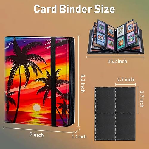 Vista 63 de Carpeta para tarjetas de intercambio, 4 bolsillos para tarjetas intercambiables, 400 bolsillos de doble cara, funda para tarjetas de tamaño Galaxia