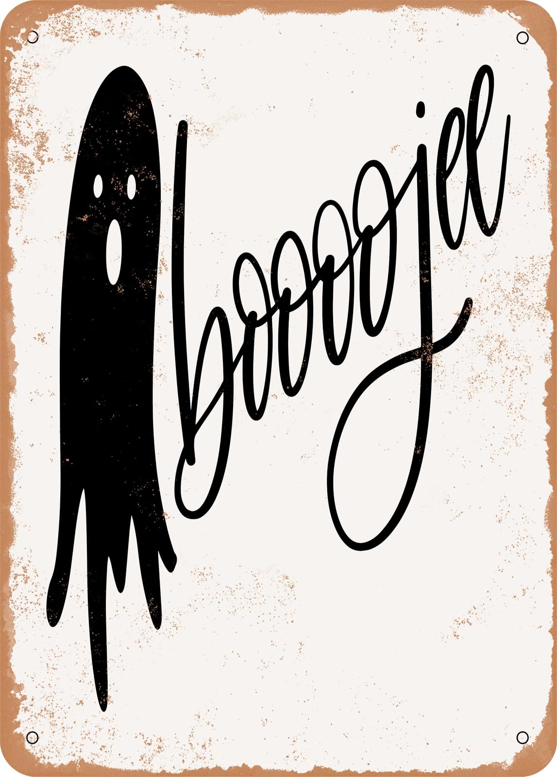 Miaomansenstore Metal Sign - Boooojee - Vintage Rusty Look Home Decor