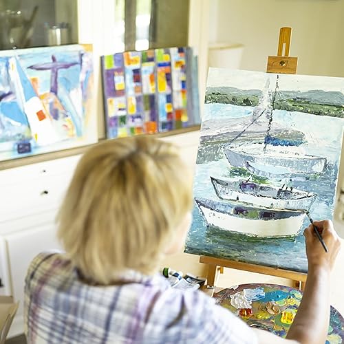 Miniatura 3 de ESRICH Lienzos para pintar de 8 x 10 pulgadas, paquete de 14 tableros de lienzo en blanco a granel, lienzo de algodón para pintura al óleo, acrílico