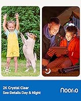 Vista 3 de Noorio Security Cameras Wireless Magnetic, 2K Indoor Outdoor Camera for Home Battery Powered, Smart Motion Detection Outdoor Pet Camera, Free Local