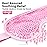 NEWGO Cooling Gel Cold Eye Mask for Puffy Eyes, Reusable Ice Pack with Soft Plush Backing for Dark Circles, Migraine, Stress Relief - Pink