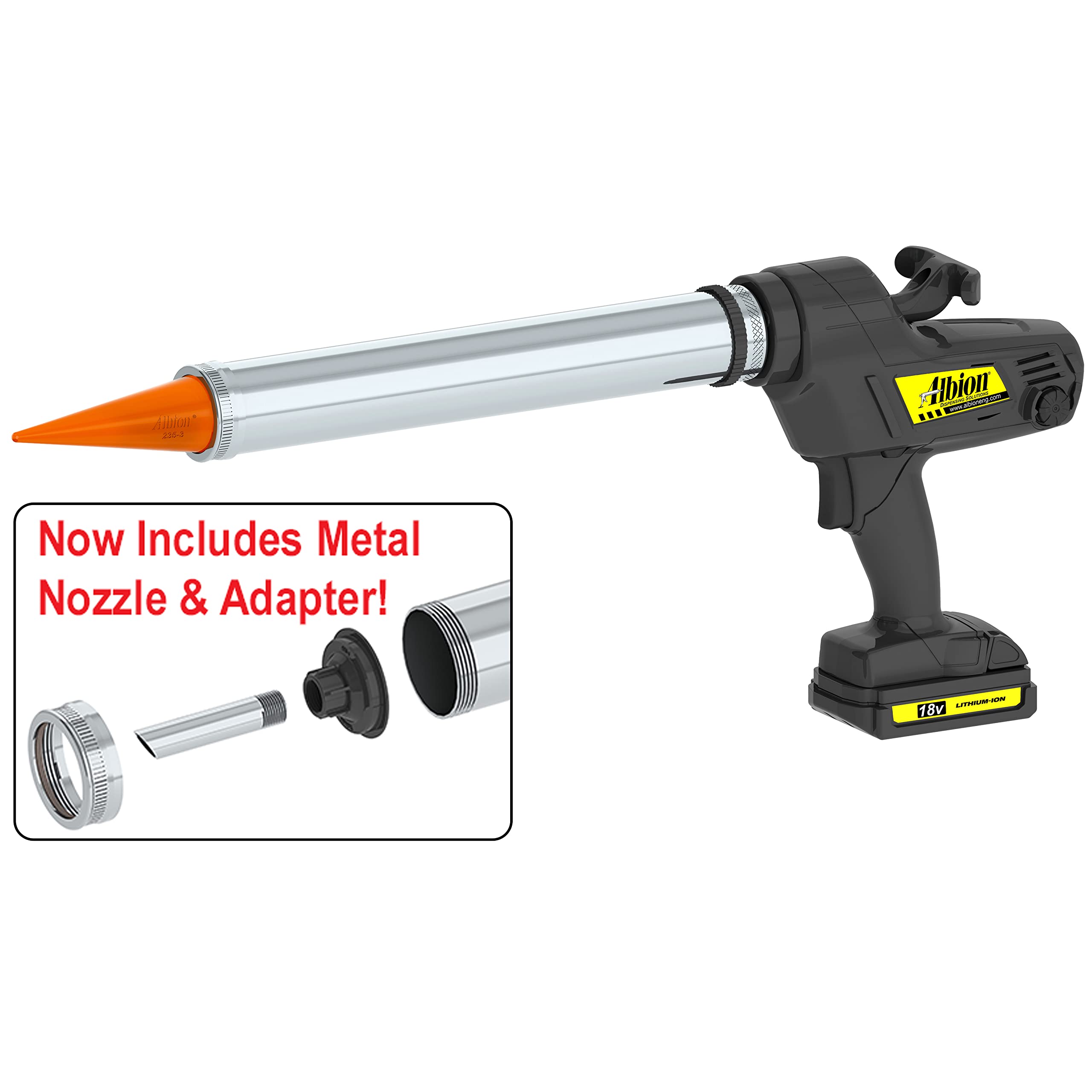 Albioneng Albion Engineering B12S20 Manual Drive Sausage Caulk Gun, 20