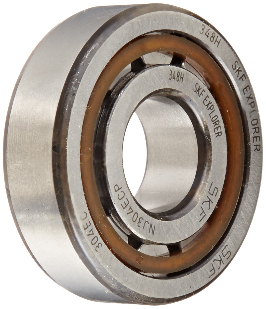 SKF NJ 304 ECP Cuscinetto cilindrico radiale a rulli, 20 ID, acciaio cuscinetto