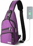 AMJ Sling Bag for Hiking and Outdoor, Crossbody Shoulder Backpack, Travel Chest Bag Daypack for Men & Women