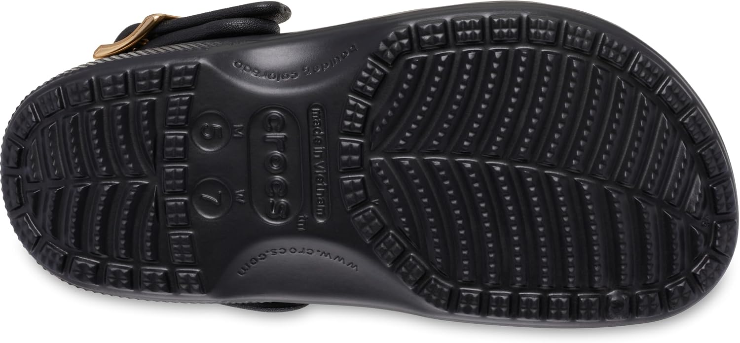 Crocs Unisex-Adult Classic Metallic Buckle Clogs