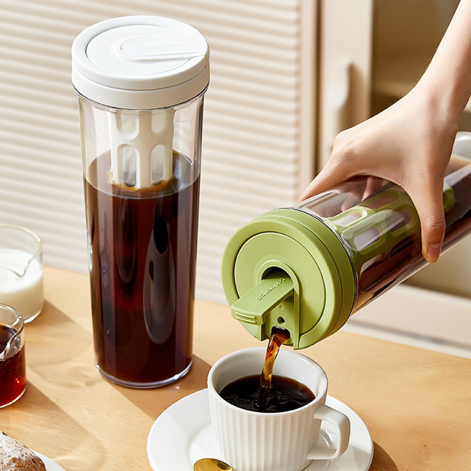 大容量のカップのジュース茶アイス水飲料  ￼￼カップセット Amazon | HNJZX 冷水カップとアイスティーの浸出機、飲料冷却器大容量
