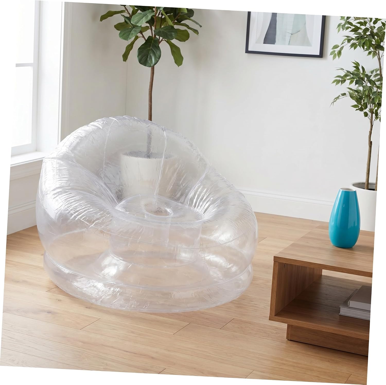 Garneck Inflatable Sofa Chair PVC Portable Air Couch for Boys and Girls