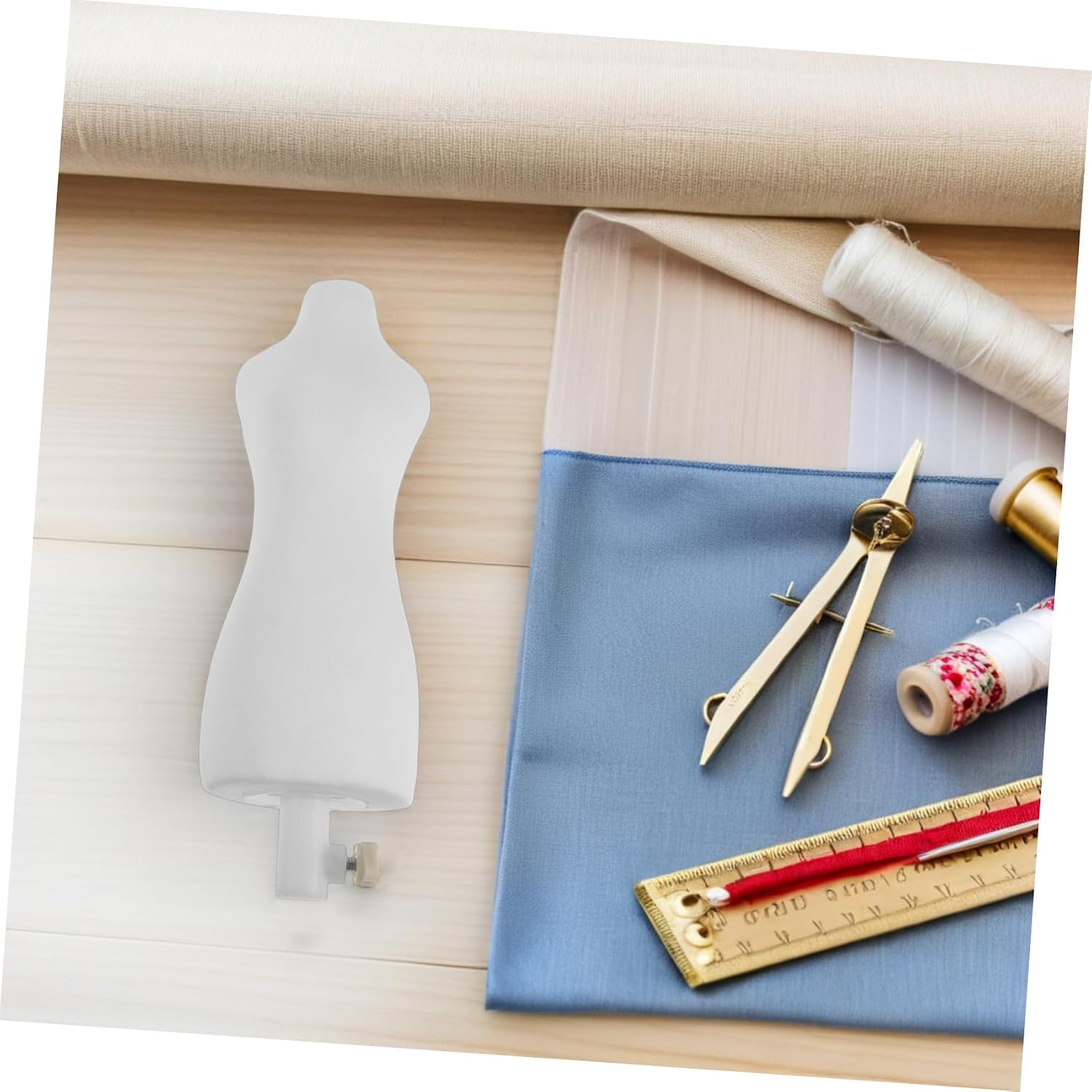 Holibanna Mini Dress Form Mannequin 1/4 Scale Tailor's Dummy Female Body Mannequin for Sewing, Pattern Making, Draping, and Clothing Display in Craft Projects