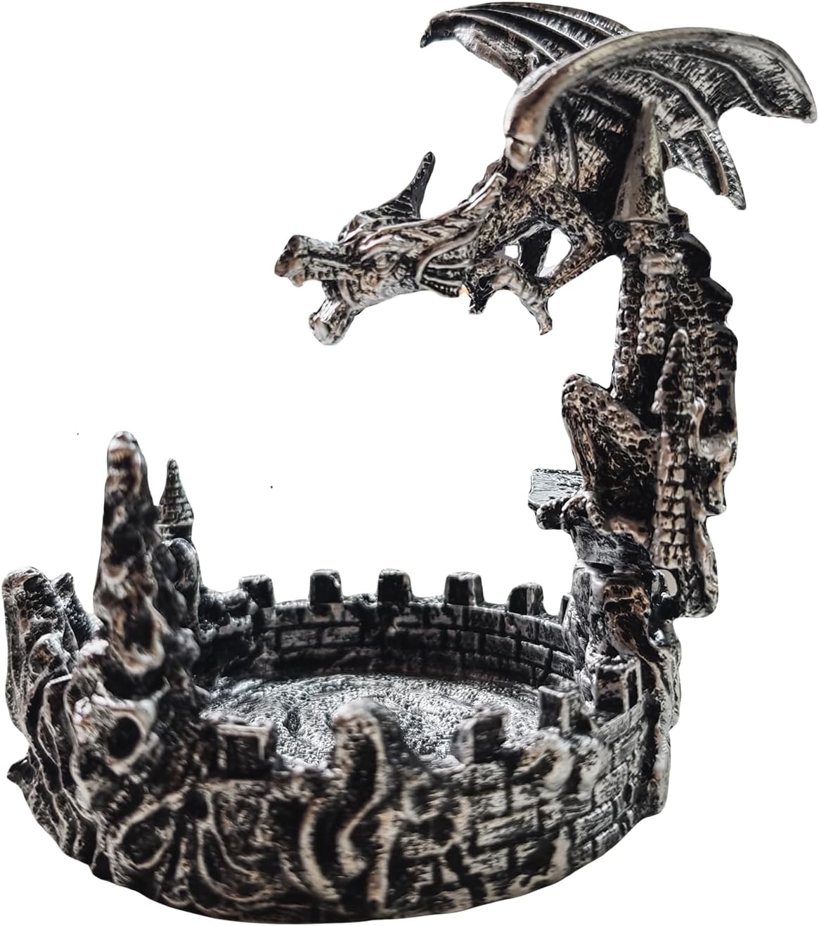 Antique-Style Composite Dragon Display Tray (Zinc Alloy & Resin) – Premium Edition & DND Dice Tray