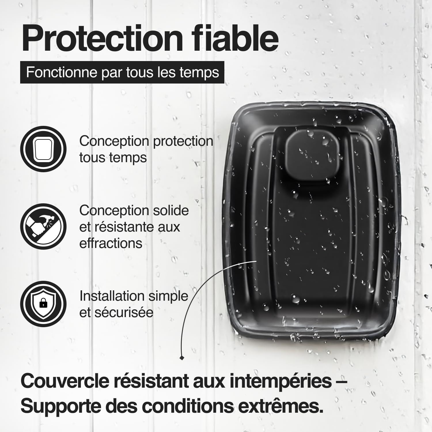 LDS® Boite à Clefs Sécurisée Extérieure – Approuvée par la Police – Coffre à Clés Étanche avec Code Réinitialisable à 12 Chiffres – Grand Rangement pour Clés de Rechange – Idéale pour Maison, Garage