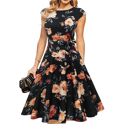 DRESSTELLS Cocktail Dresses, Modest Wedding Guest Dress, 2023 Summer Casual Dress, Homecoming & Prom
