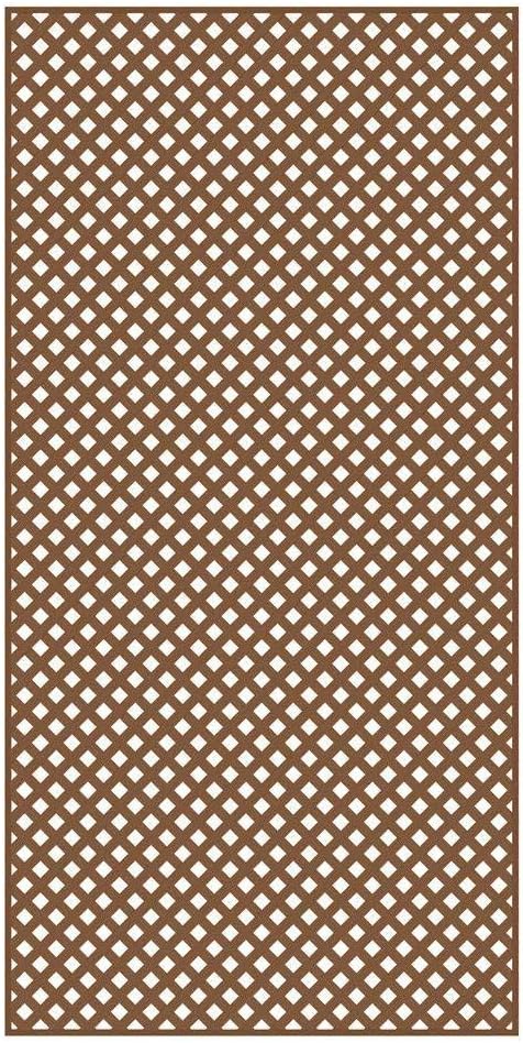 Veranda 0.2 in. x 4 ft. x 8 ft. California Redwood Vinyl Privacy Diamond Lattice