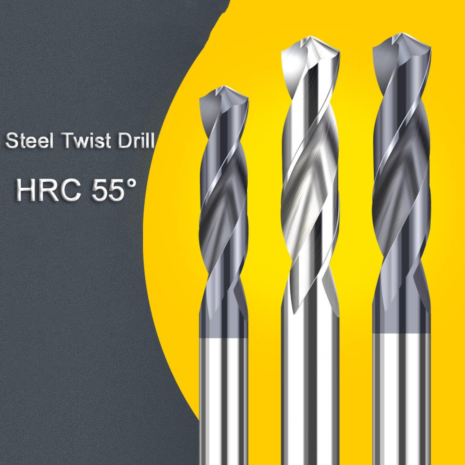1 pz Punte da trapano in carburo per foratura CNC di metalli Punte da trapano in acciaio al tungsteno per utensili da foratura in alluminio per lavorazione dei metalli 1,5-16 mm (7,8 mm)