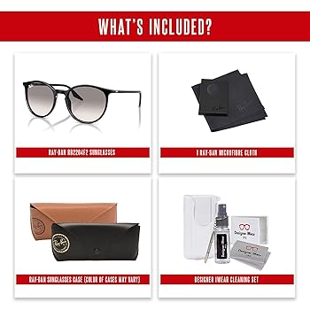 Amazon.com: Ray-Ban RB2204F 901/32 54MM Black/Crystal Lens