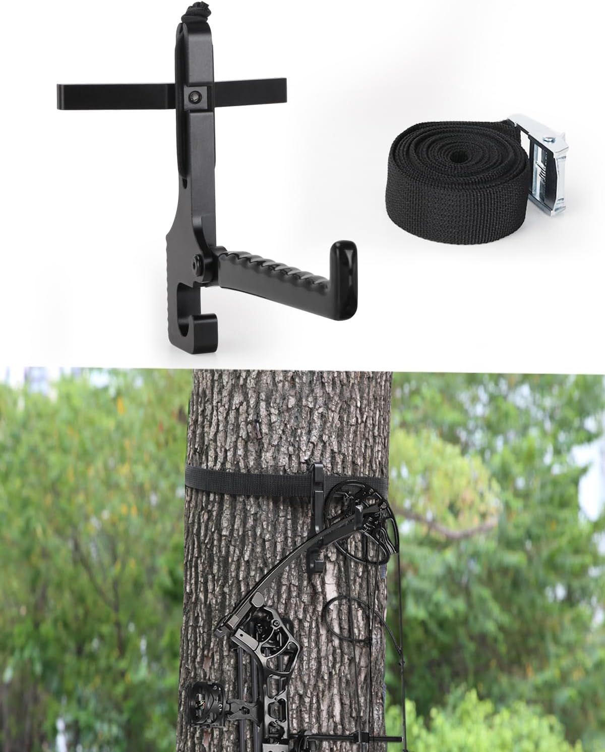 Sadnyy 8 Pack 7'' Tree Stand Bow Hanger Folding Tree Stand