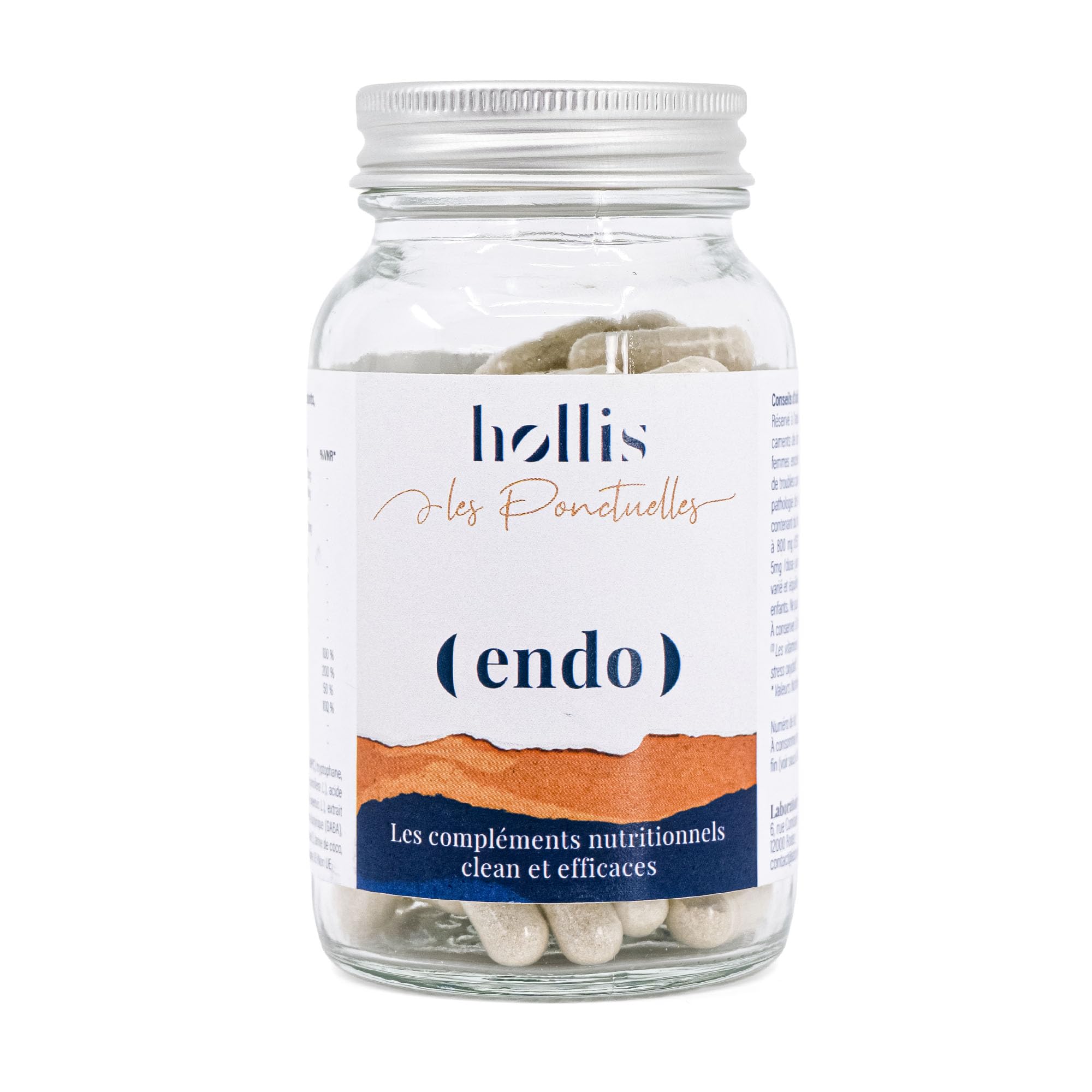 Hollis Endo Complément Alimentaire 90 Gélules, Ashwagandha, Thé Vert, Brocoli, NAC, Vitamines C D3 E et Zinc, 3 Gélules par Jour, Formule Vegan