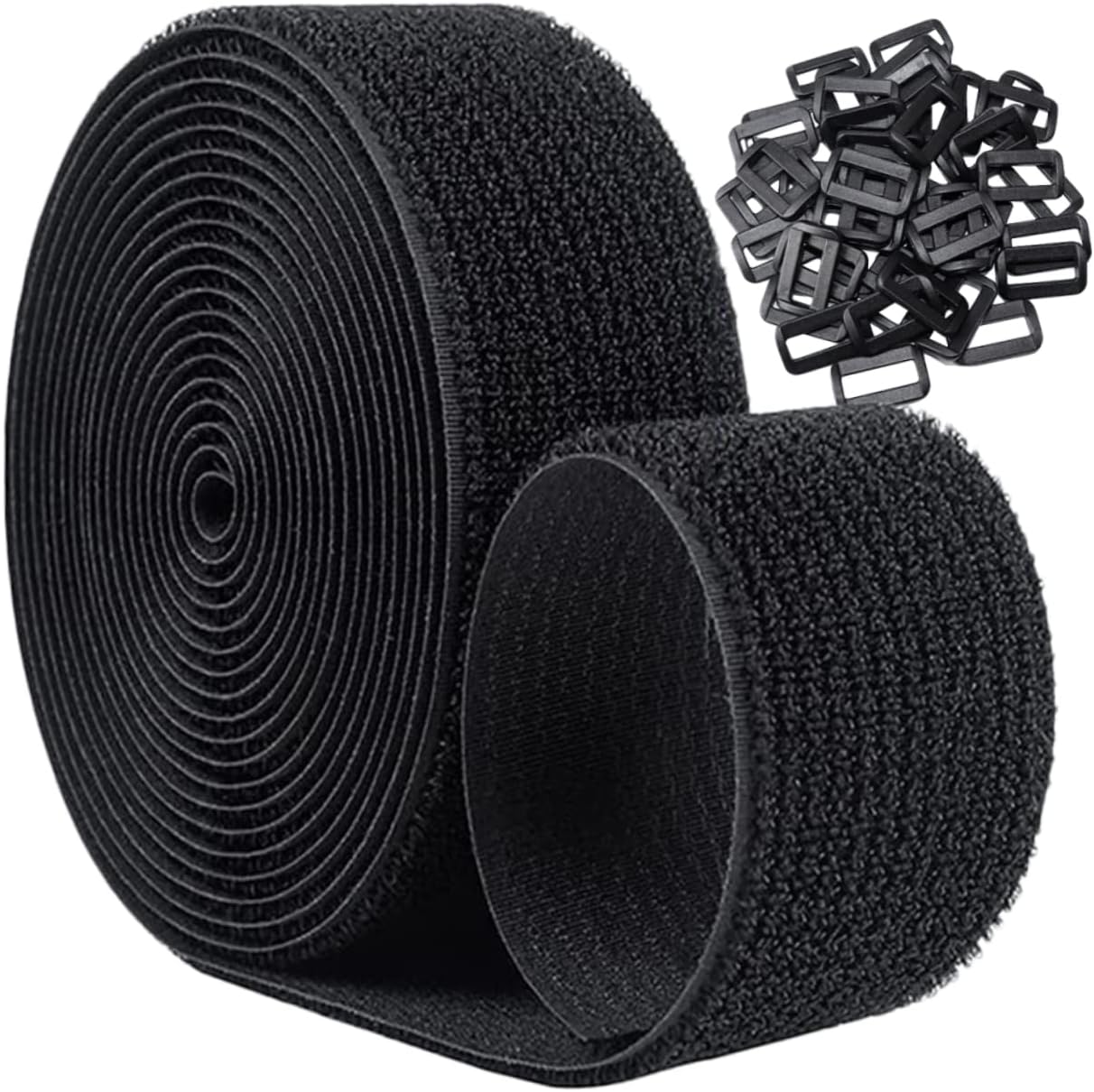 Operitacx 1set Reusable Cinch Strap Adjustable Hook and Cable Ties for Efficient Wire Management Home Office Garage and More with Buckles