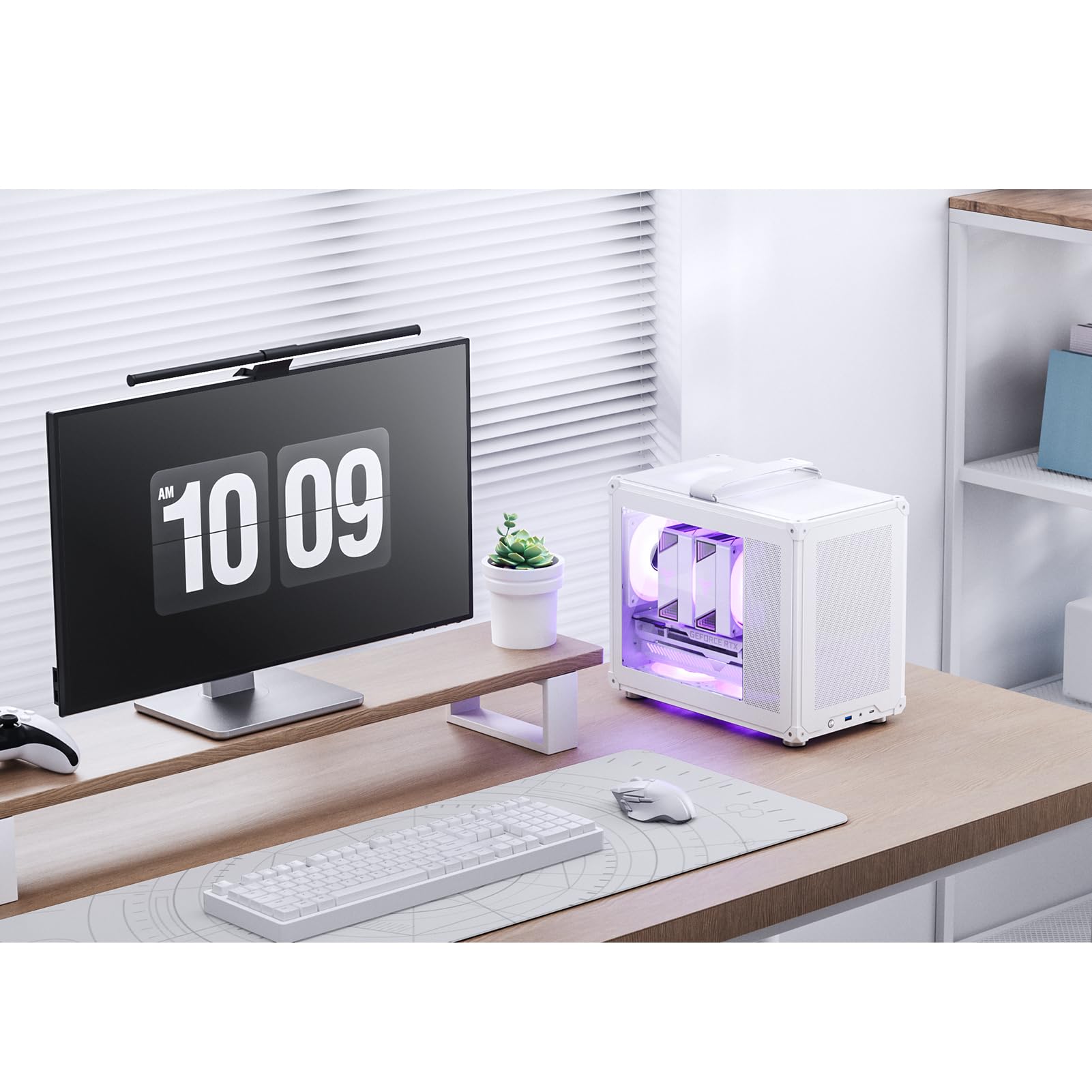 ?JONSBO C6 MAX White Micro ATX PC Case,Matx Handled Mesh Chassis,1-Side Penetration, Simple Compact Desktop Computer case, ATX Power Bite (L220mm Max.), 170mm H CPU Cooler,Panels Tool-Free Open,White