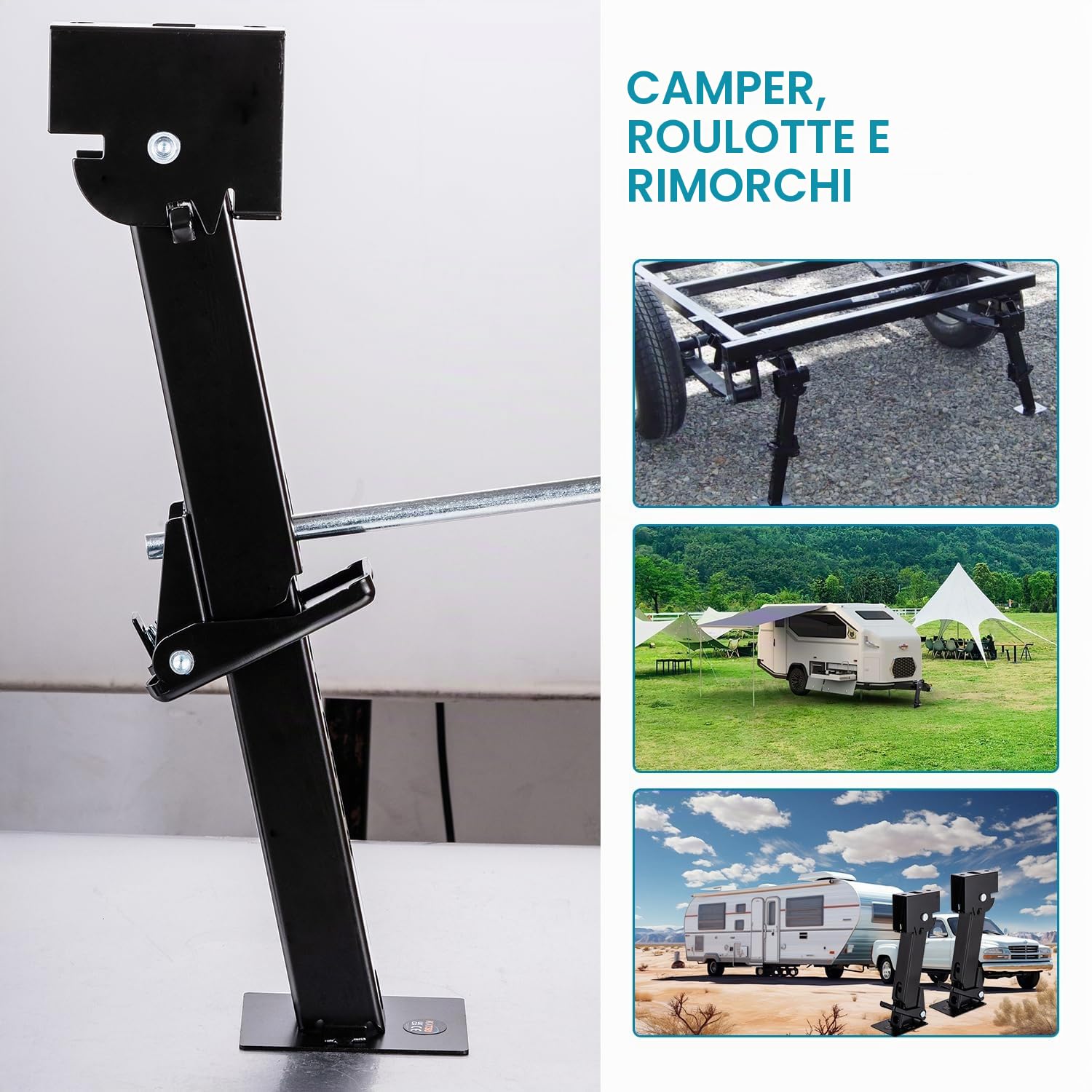 KATSU Martinetti Stabilizzatori per Camper Telescopici Pieghevoli 11-1/2" a 18", 1000 lbs
