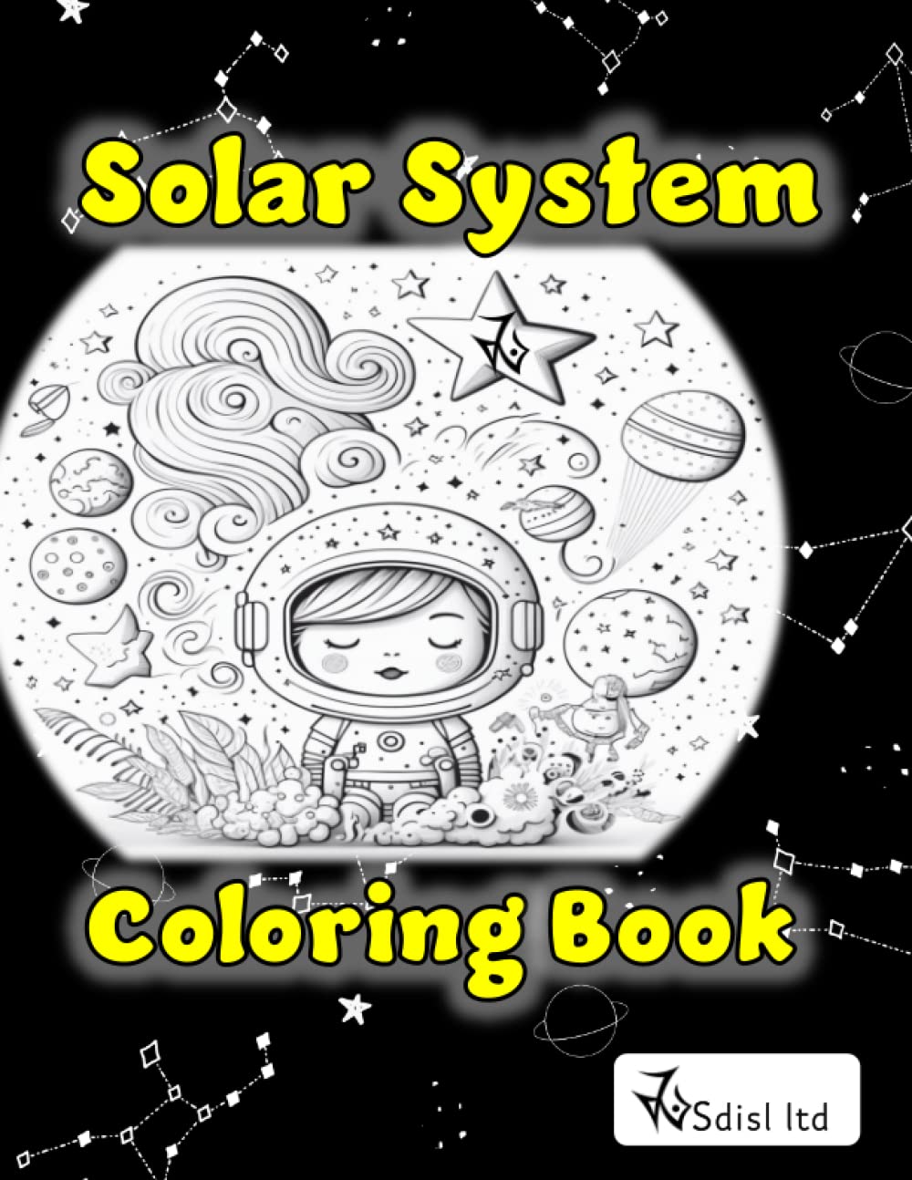 solar system coloring book: Learn The Planets' ... Outer Space Coloring Book For Kids