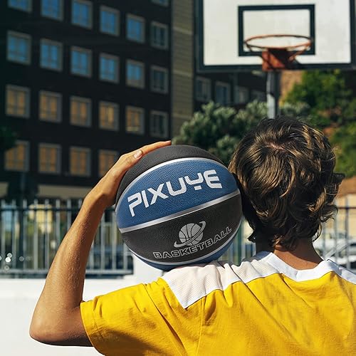 Miniatura 4 de Baloncesto para niños y adultos, tamaño 3 (22 pulgadas) y 5-7 (27.5-29.5 pulgadas) para juegos y entrenamiento en interiores/exteriores/piscina