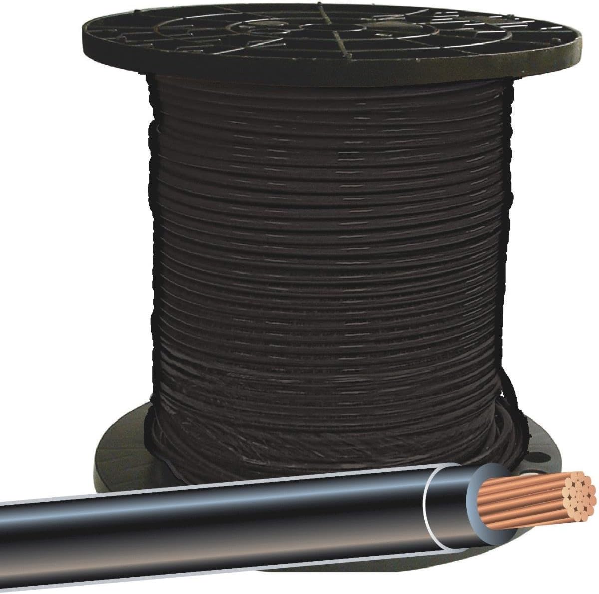SOUTHWIRE COMPANY #20493301 500'BLK 6 Str BLDG Wire
