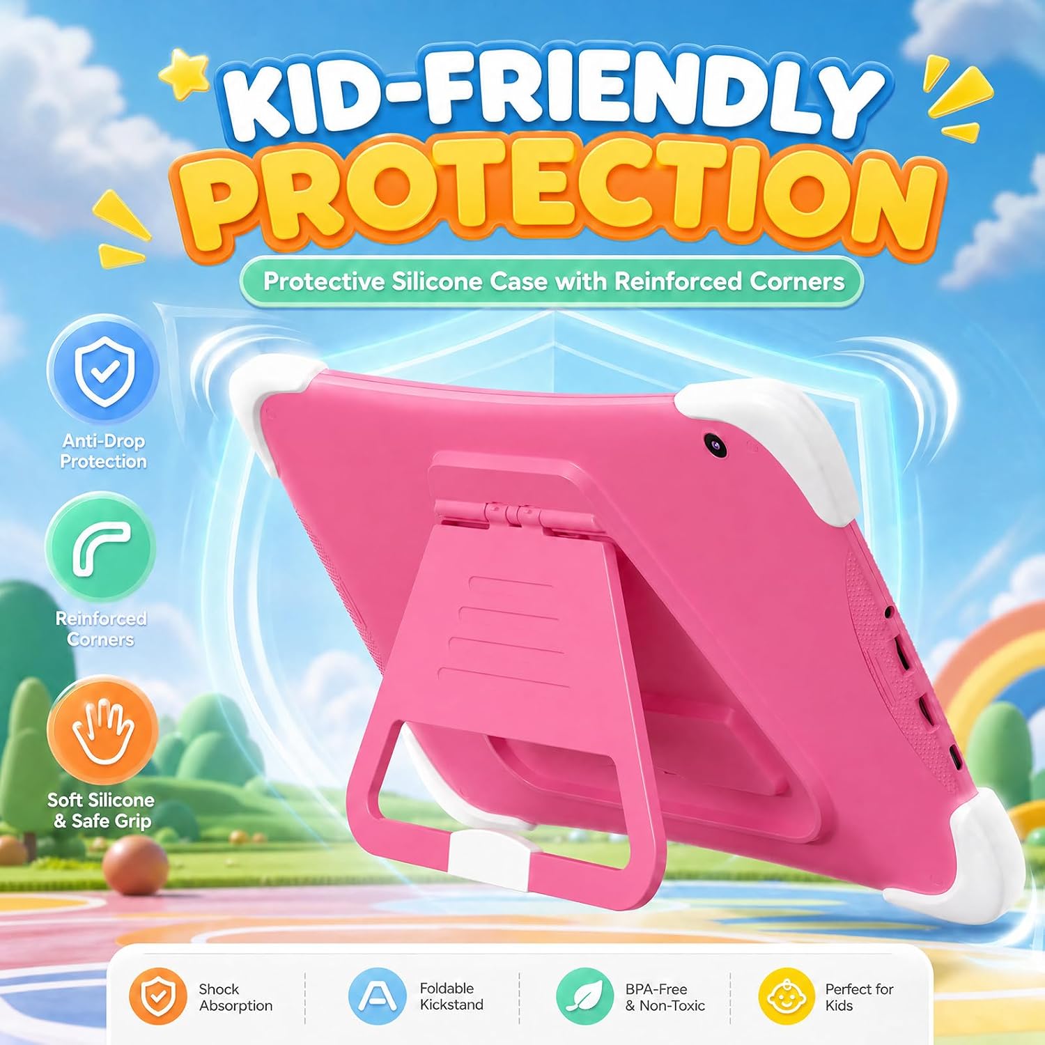 Kids Tablet 10Inch Android with Shockproof Case Parent-contral Tablets image 2