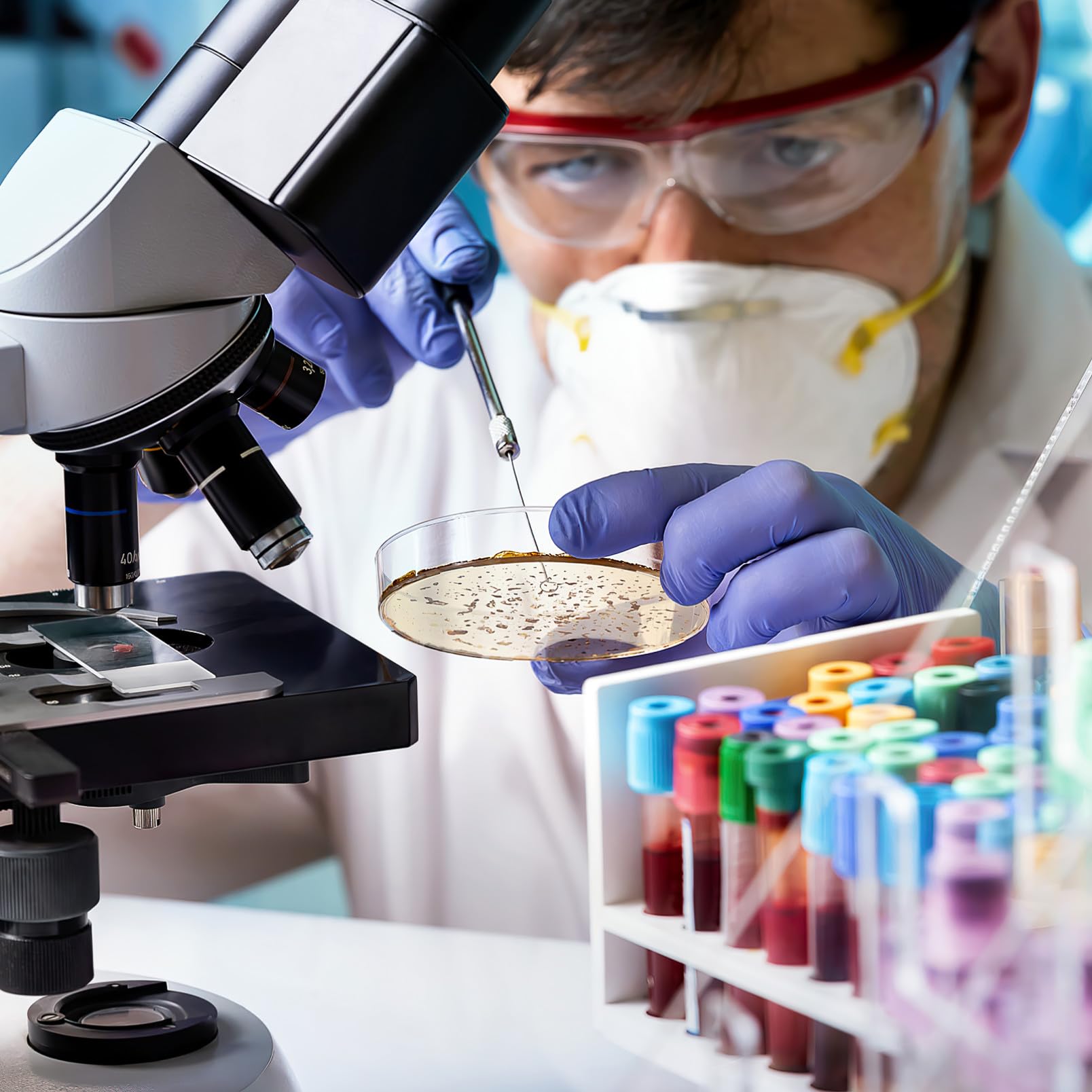 Piastre Petri con Agar Pronte All'uso, 10 Pezzi, Spessore Professionale e Sicuro, per Lezione di Scienze e Stem, per Studenti