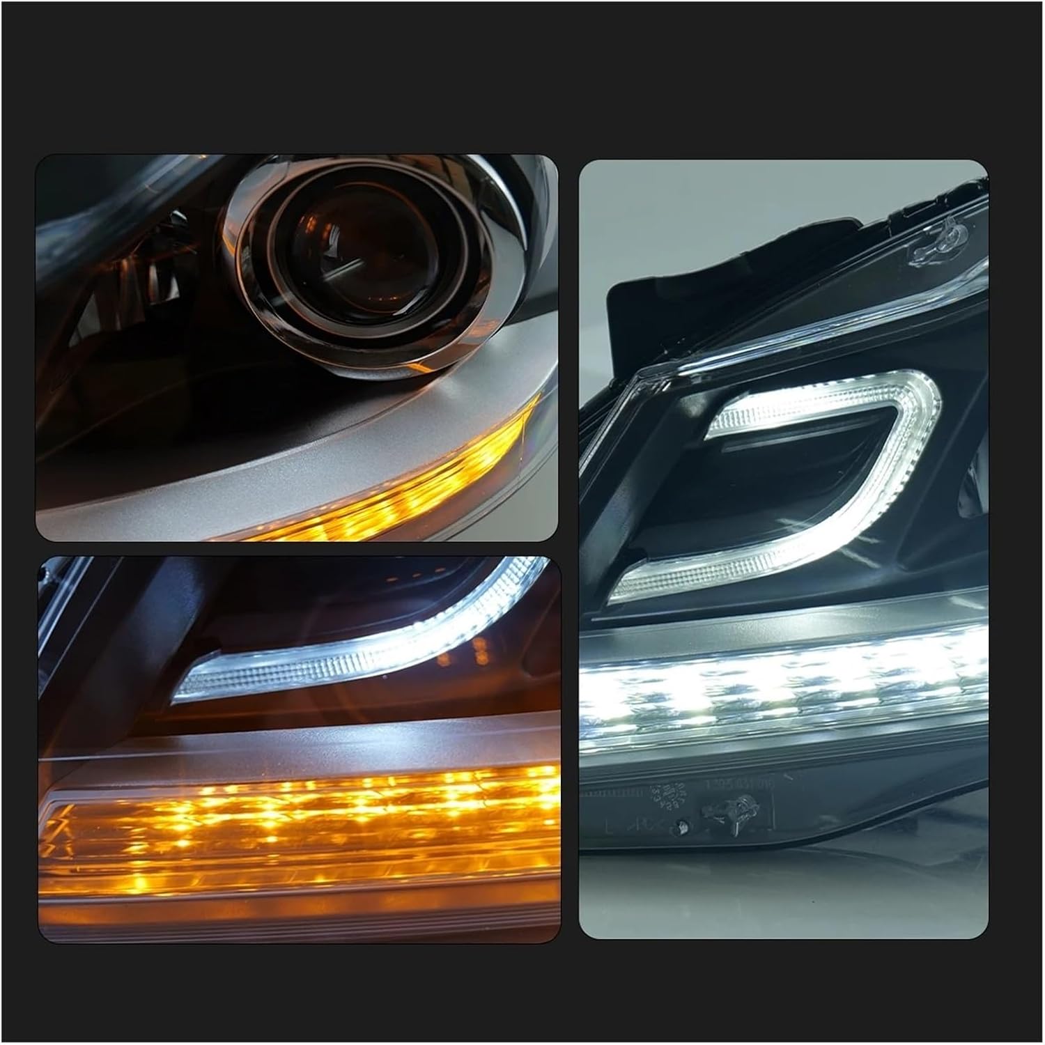 Front Auto Light Assembly For Benz C-Class W204 2011-2013 Car Lamps Daytime Running Lights Dynamic Turn Signals Accessories Headlights