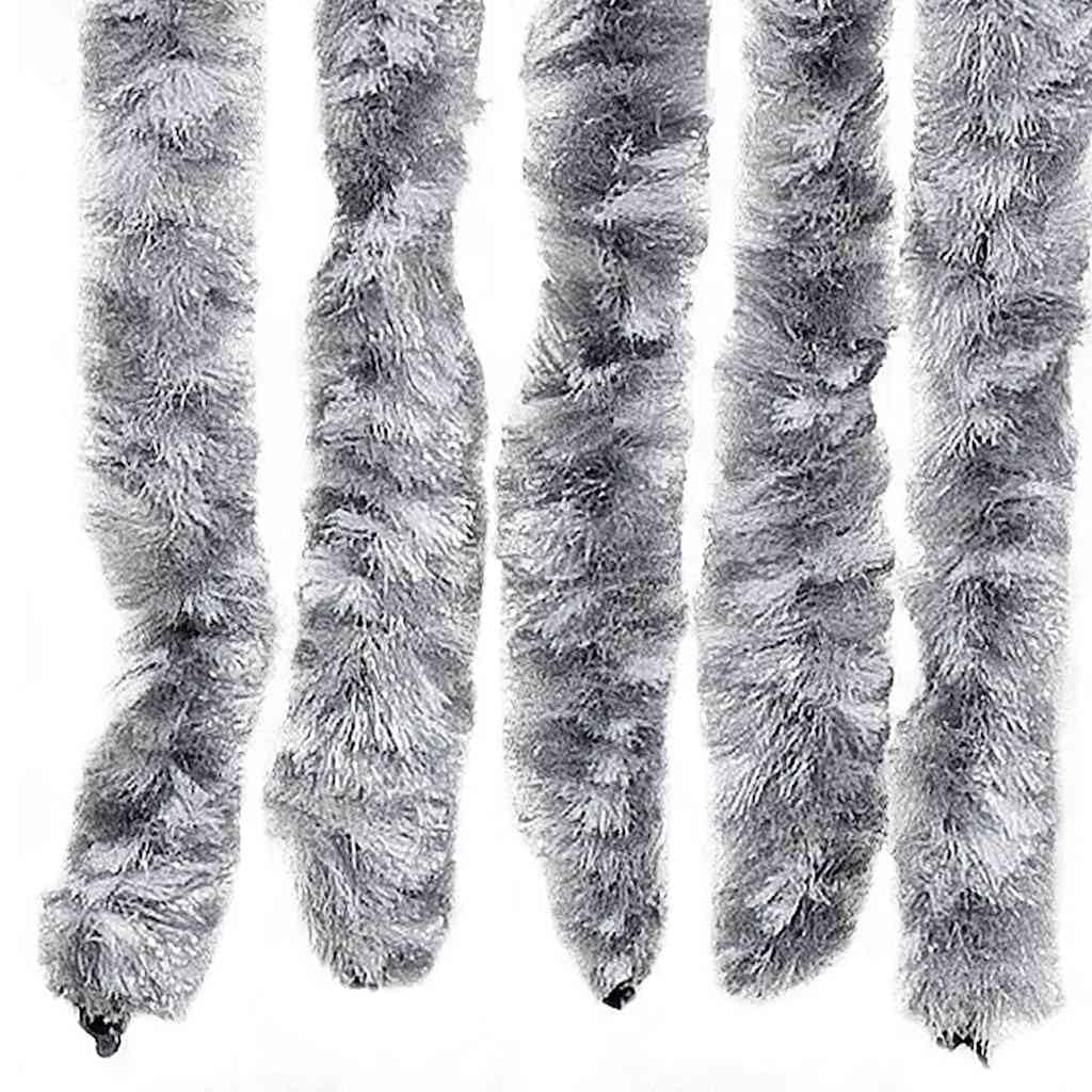 Moustiquaire Blanc et Gris en Chenille 56x185 cm Filet de Protection Insecte pour Porte Caravane fenêtre été Maison Jardin Salon terrasse