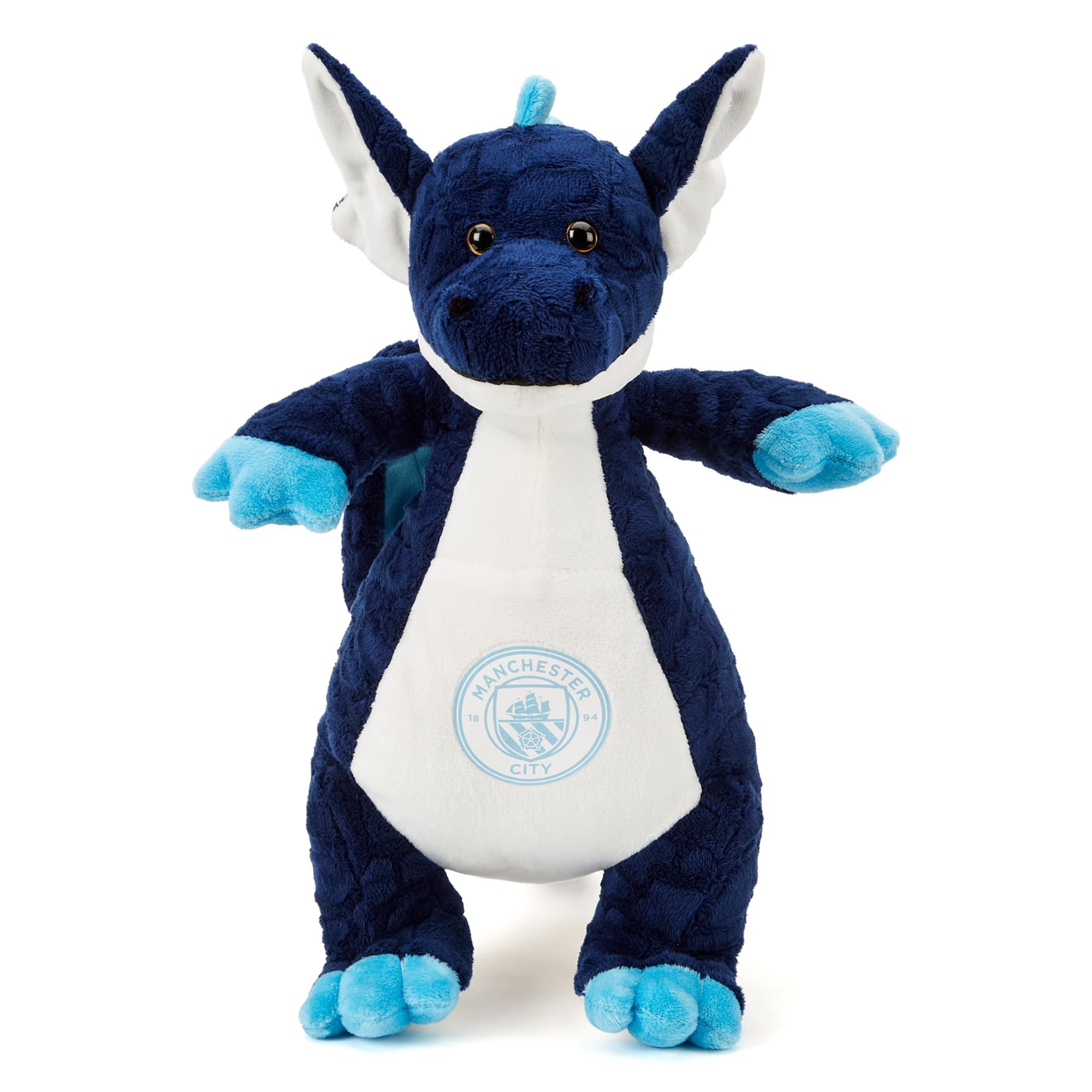 Man City FC Standing Dragon | 33 cm Officially Licensed Plush Toy, for Adults & Kids | Manchester The Citizens