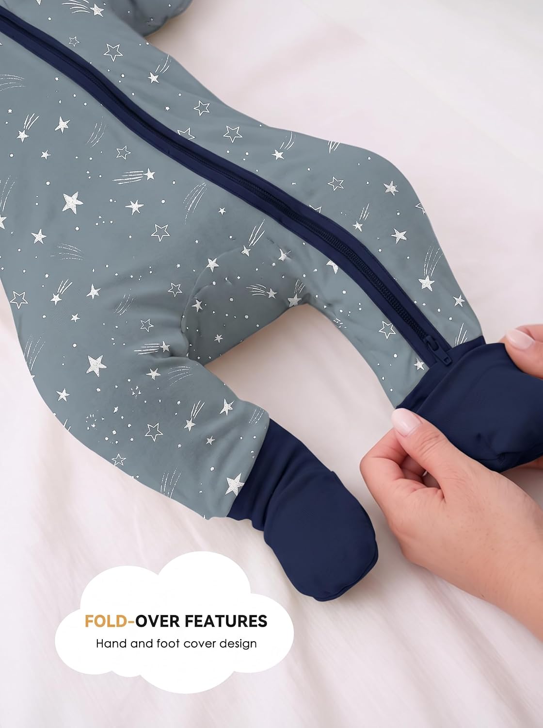 Jimonda Baby Zipper Pajamas, Unisex Footies& Footless Sleeper