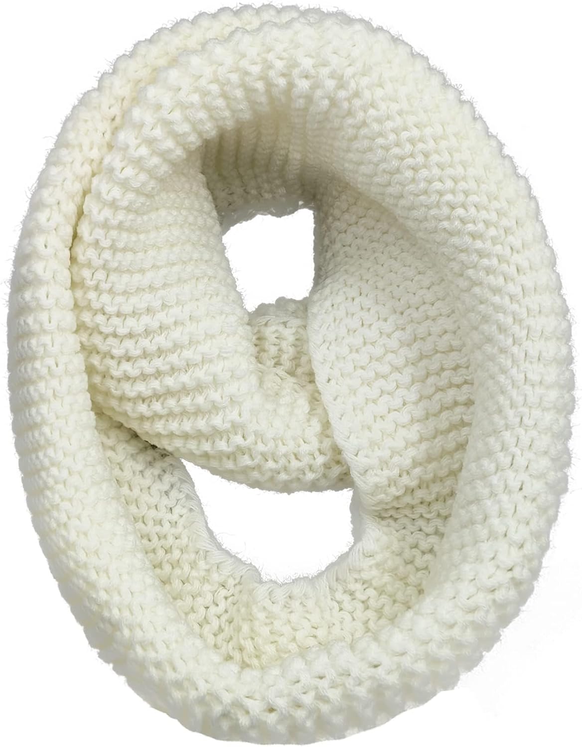 Warm Scarf for Winter Women & Men, Knit Wool Loop Infinity Scarves Thick & Chunky Neck Warmer For Cold Weather U-SY-W57