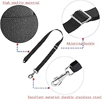Vista 3 de Correas para las patas de manta de caballo, correa elástica de repuesto para el vientre con broches giratorios dobles, longitud ajustable de 24 a 42