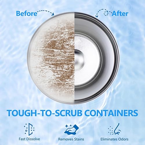 Miniatura 5 de Tabletas de limpieza de botellas de agua, paquete de 96, botella de acero inoxidable brillante, termos, vaso, botellas de agua aisladas y