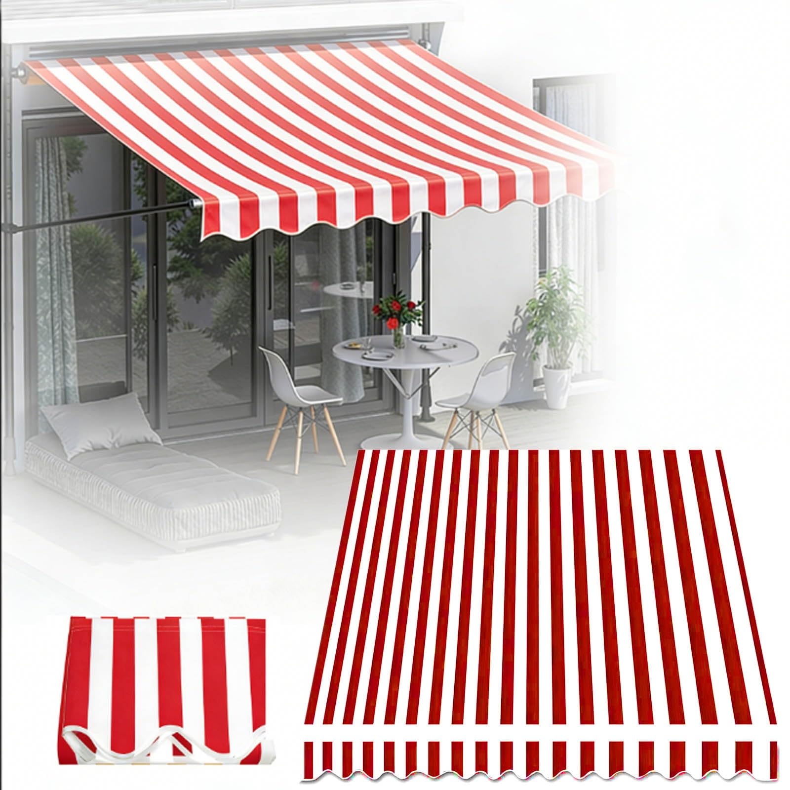 Toile d'ombrage rétractable usée ? Tissu de rechange pour auvent extérieur et store de terrasse
